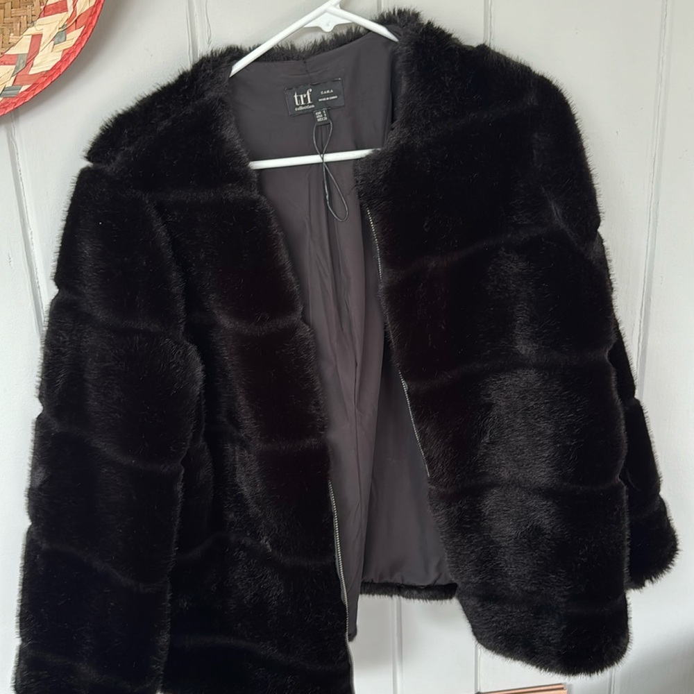 Zara fur coat
